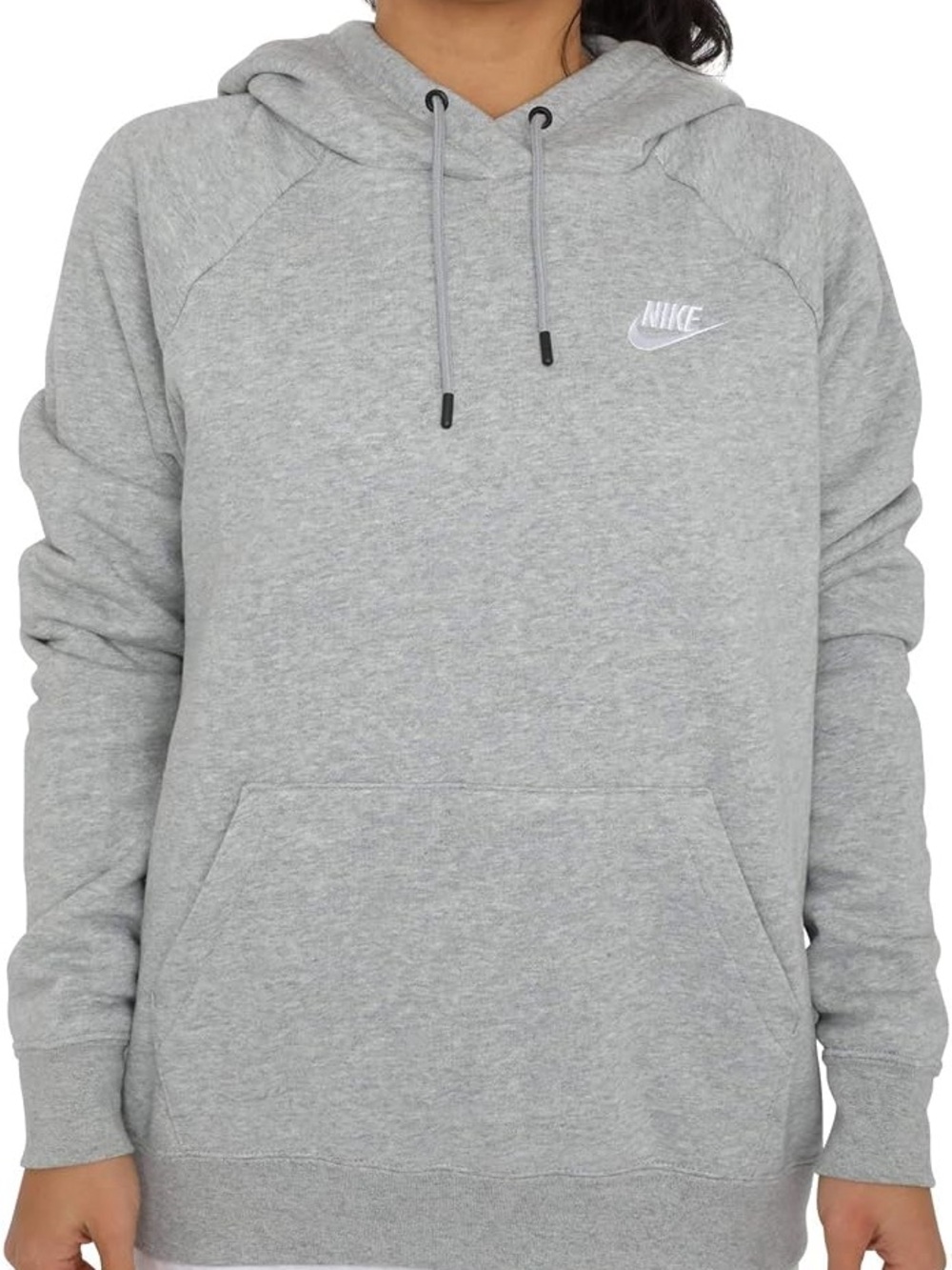 Nike Women's Light Gray Pullover Hoodie Sweatshirt size xs cute cozy homey